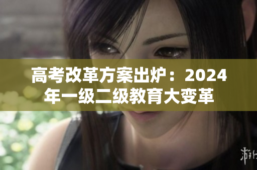 高考改革方案出炉：2024年一级二级教育大变革