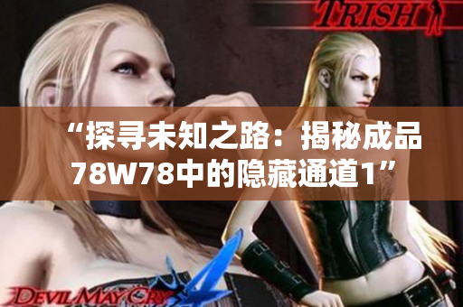 “探寻未知之路：揭秘成品78W78中的隐藏通道1”