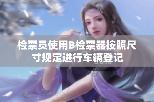 检票员使用B检票器按照尺寸规定进行车辆登记