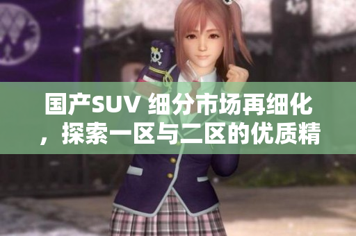 国产SUV 细分市场再细化，探索一区与二区的优质精品