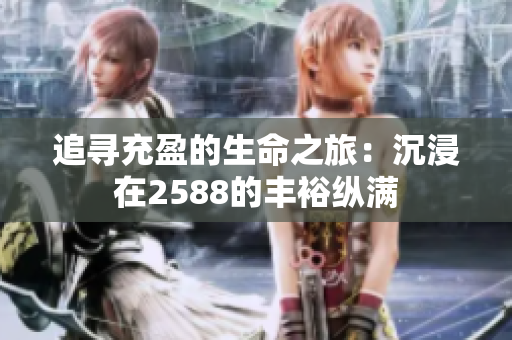 追寻充盈的生命之旅：沉浸在2588的丰裕纵满
