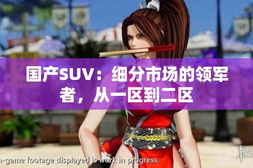 国产SUV：细分市场的领军者，从一区到二区