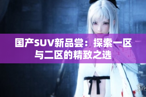 国产SUV新品尝：探索一区与二区的精致之选