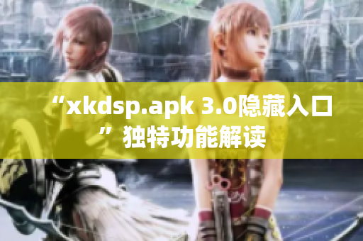 “xkdsp.apk 3.0隐藏入口”独特功能解读