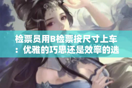 检票员用B检票按尺寸上车：优雅的巧思还是效率的选择？