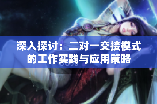 深入探讨：二对一交接模式的工作实践与应用策略